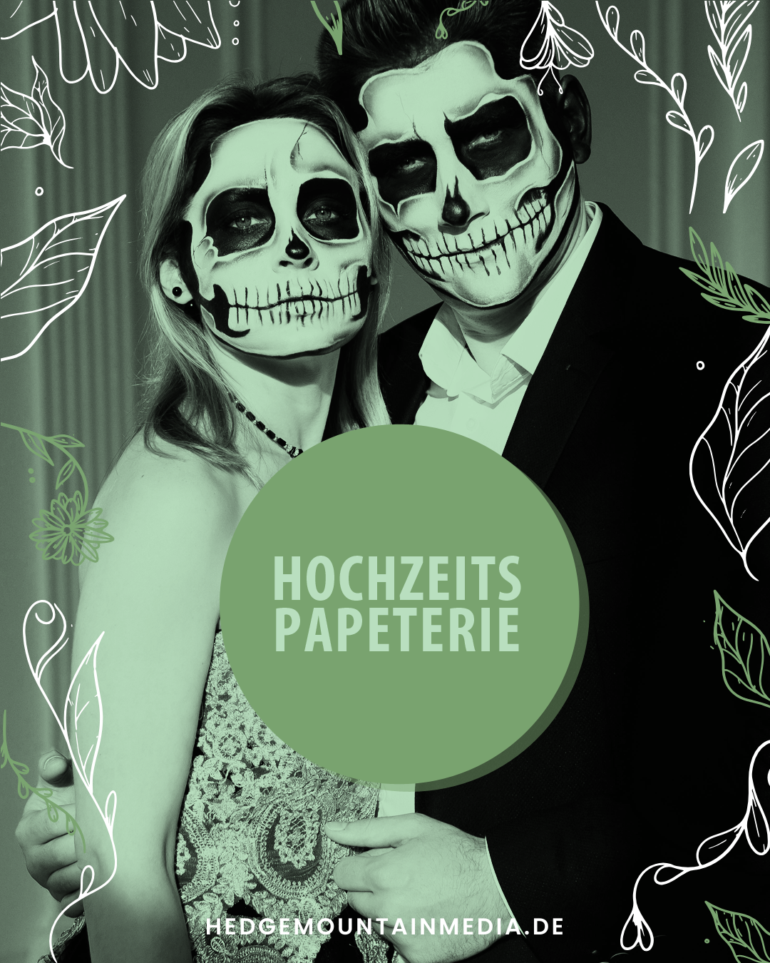 Alternative Themenhochzeitspapeterie 