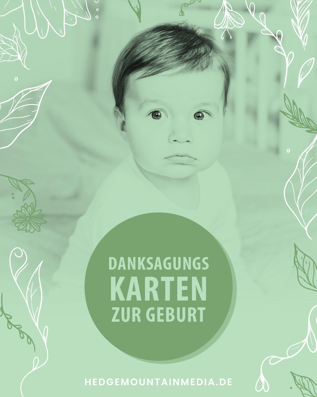 Danksagungskarte zur Geburt